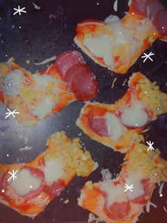 Una foto de ☃️Mini pizza calcetín de Navidad ☃️