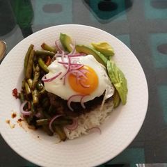 A picture of Loco moco improvised.