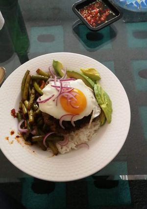 A picture of Loco moco improvised.