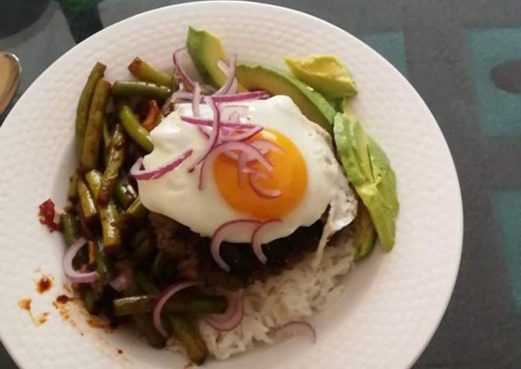 Loco moco improvised