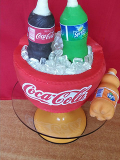 A picture of Cocacola cake # Christmas revival#.