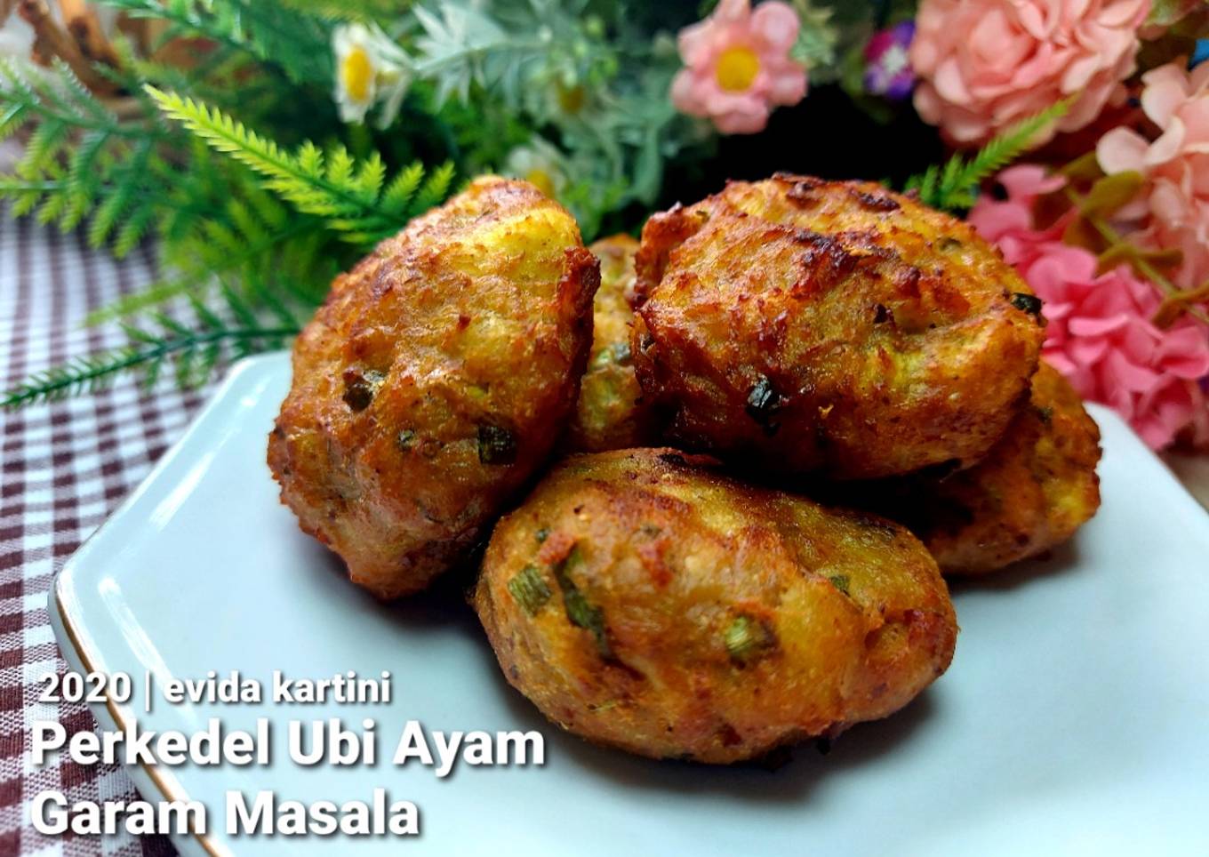 Perkedel Ubi Ayam Garam Masala
