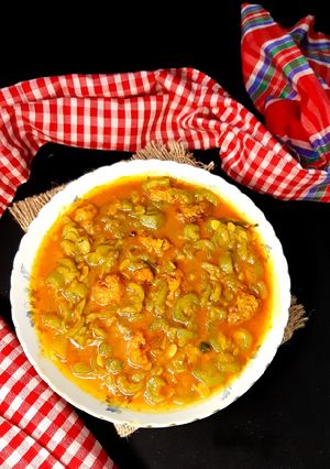 ঝিঙে চিংড়ি ঝাল রেসিপির প্রধান ছবি