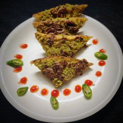 A picture of Green Moong Dal Sandwich.