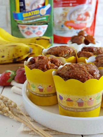 Langkah Mudah untuk Menyiapkan Resep Muffin Oatmeal Pisang Kurma yang Lezat Anti Ribet, Mantap Sekali