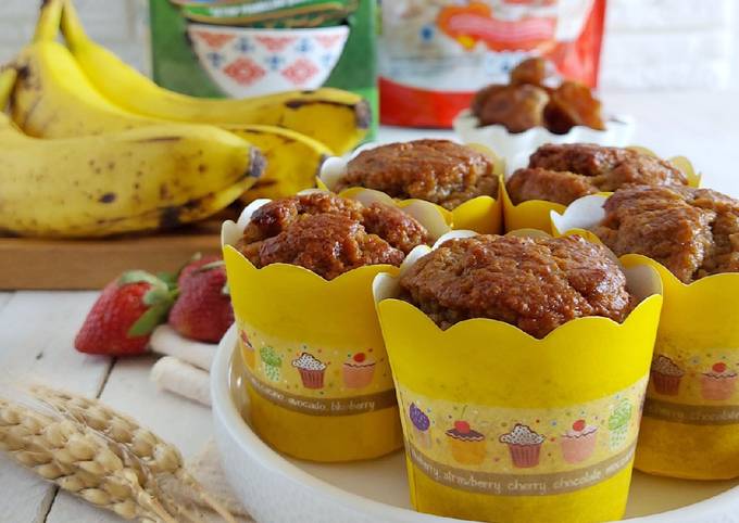 Muffin Oatmeal Pisang Kurma