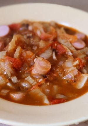 Gombás lecsó recept fotója