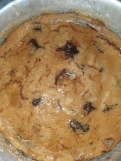 Una foto de Budín de pan relleno con dulce de leche y chocolate!!