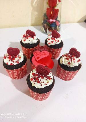 عکسی از دستور کاپ کیک شکلاتی