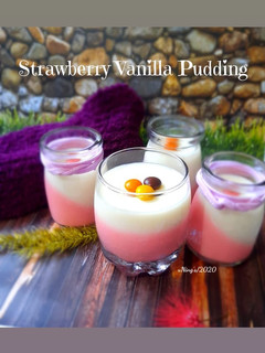Foto resep Strawberry Vanilla Pudding