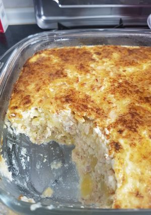 Una foto de Pastel de salmón