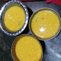 Aamras (Thicken mango puree) A picture of Aamras (Thicken mango puree).