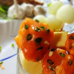 A picture of Hot and Sour Paneer Cubes.