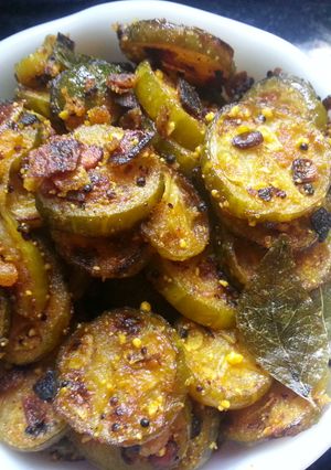 A picture of Kovakkai Poriyal / Tindora Fry / Ivygourd sabji.