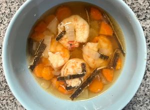 Foto resep Sup Udang Rumput Laut (versi MPASI/anak2)