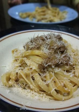 Foto resep Fetucini saus bolognese (saus homemade)