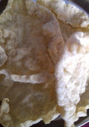 A picture of Leftover Rice Papad.