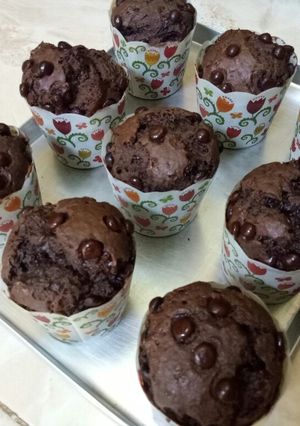 Foto resep Choco banana muffin