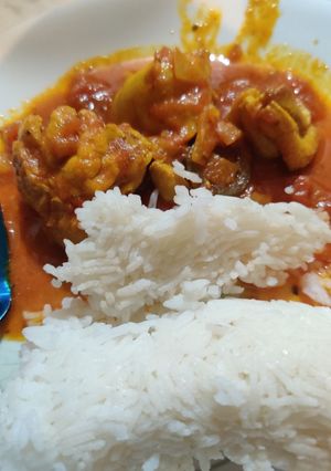 A picture of Chakhokbili (ჩახოხბილი) Georgian Poultry Stew.