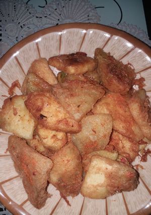 A picture of Fried yam..