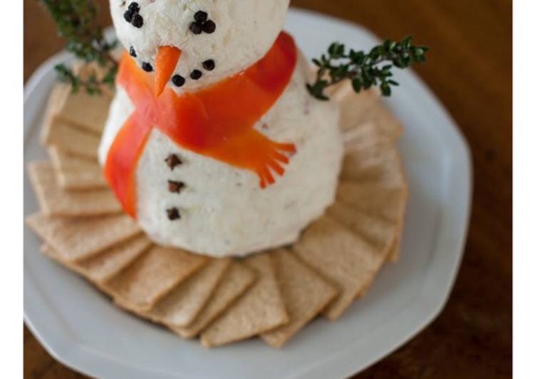 Recipe of Speedy Snowman Cheeseball