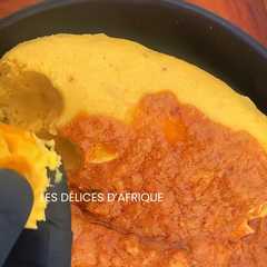 Une photo de Foutou sauce arachide - poulet 🥜
