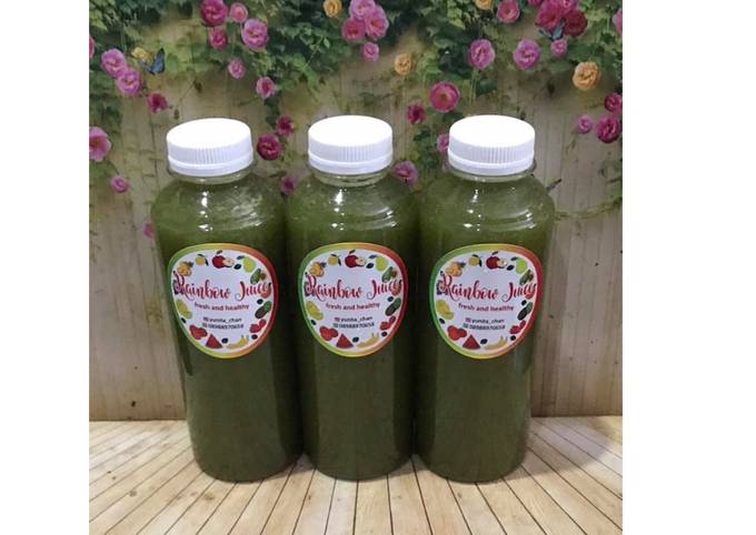 Langkah Mudah untuk Membuat Diet Juice Pokchoy Melon Honeydew Pear Lemon Grape yang Bikin Ngiler