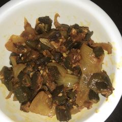 Masala bhindi A picture of Masala bhindi.