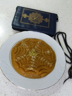 عکسی از دستور حلوای زعفرانی