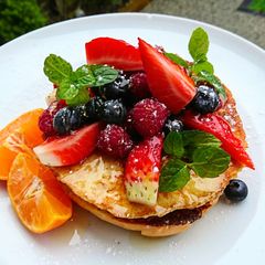 Bagel French toast A picture of Bagel French toast.