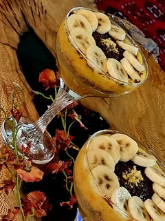 عکسی از دستور دسر کدو حلوایی با شکلات و بيسکوئيت
