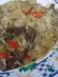 Ciervo al wok