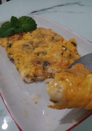 Foto resep Telur dadar barendo khas Minangkabau