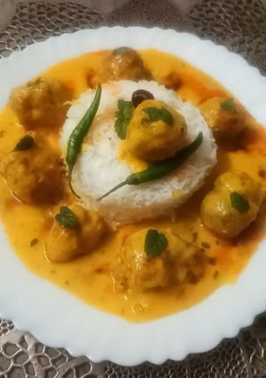 कढ़ी चावल रेसिपी मुख्य फोटो