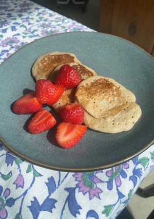 A picture of Fluffy Buckwheat Pancakes (gluten-free).