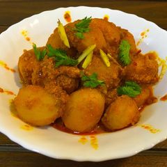 A picture of Kashmiri Dum Aloo.