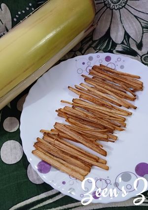 A picture of Banana Stem Fries.