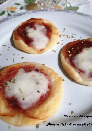 A picture of #214 Light Puff Pastry Mini Pizzas.