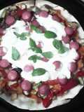 Pizza de vegetales sin gluten