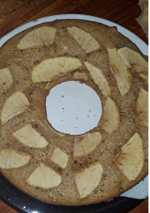 Una foto de Torta de manzana con harina integral