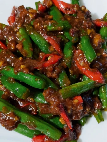 Cara Sederhana Membikin Resep  Tumis Buncis Daging Sapi Cincang yang Lezat Sekali, Lezat Sekali