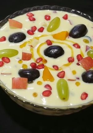 A picture of Fruit custard.