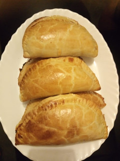 A picture of Cheesy pilchard and potato pie.