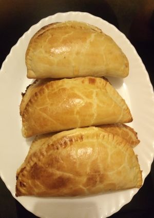 A picture of Cheesy pilchard and potato pie.