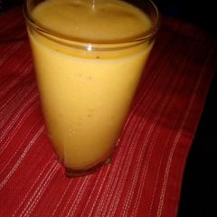Banana, avocado and water melon smoothie A picture of Banana, avocado and water melon smoothie.