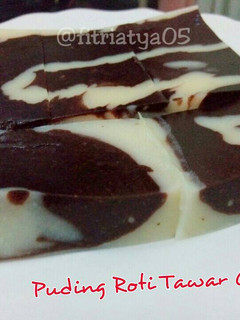 Foto resep Puding roti tawar coklat