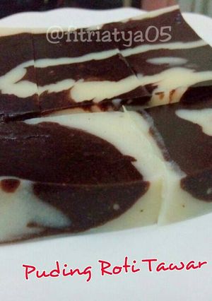 Foto resep Puding roti tawar coklat