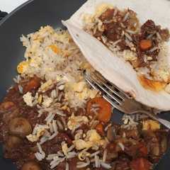 Chilli beef with egg fried rice-レシピのメイン写真