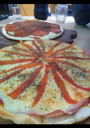 Una foto de Pizza casera
