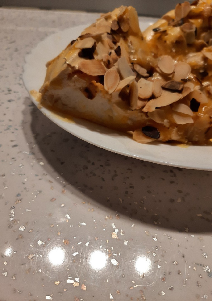 Una foto de Tarta de merengue con crema de limón